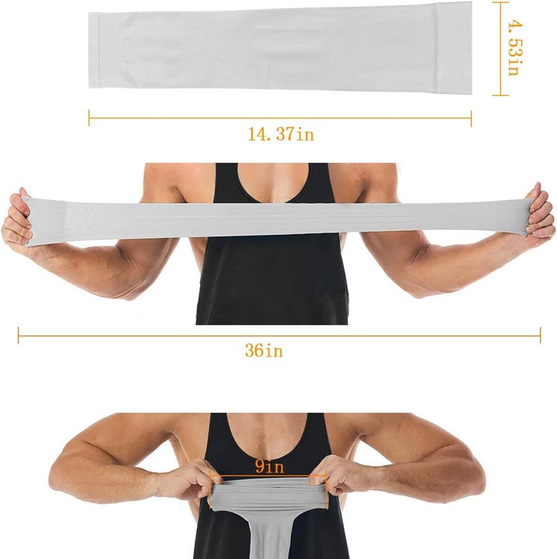 Feeke 4-Pairs Arm Sleeves for Men and Women - Tattoo Cover Up - Cooling Sports Sleeve for Basketball Golf Football - Image 4