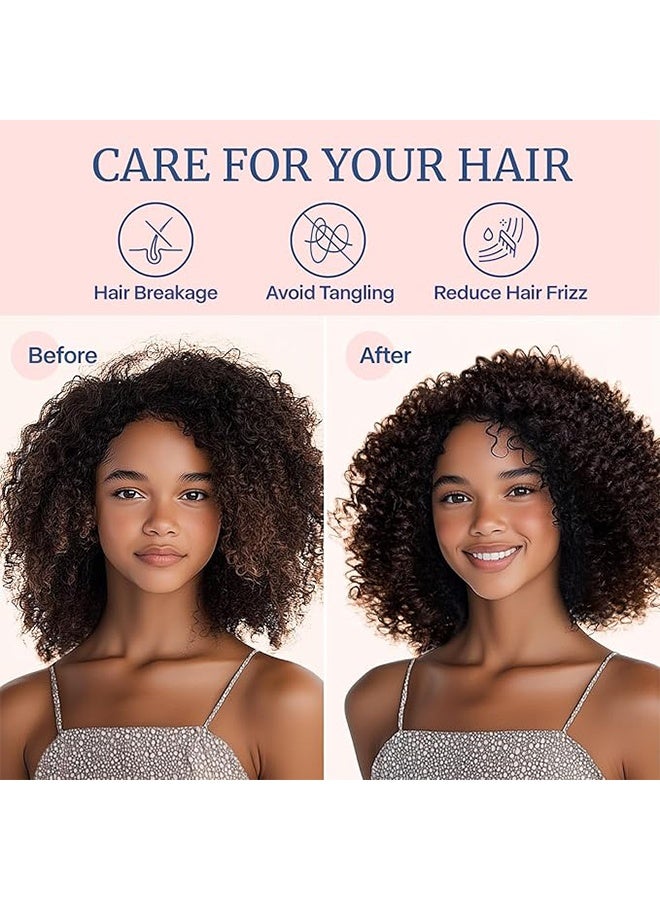 واي جيه وسادة من الساتان للشعر والبشرة، مجموعة وسائد بحجم ملكة، عبوتان، غطاء وسادة حريري فائق النعومة برسوم المرجان مع إغلاق مغلف (51x75 سم) - Image 5