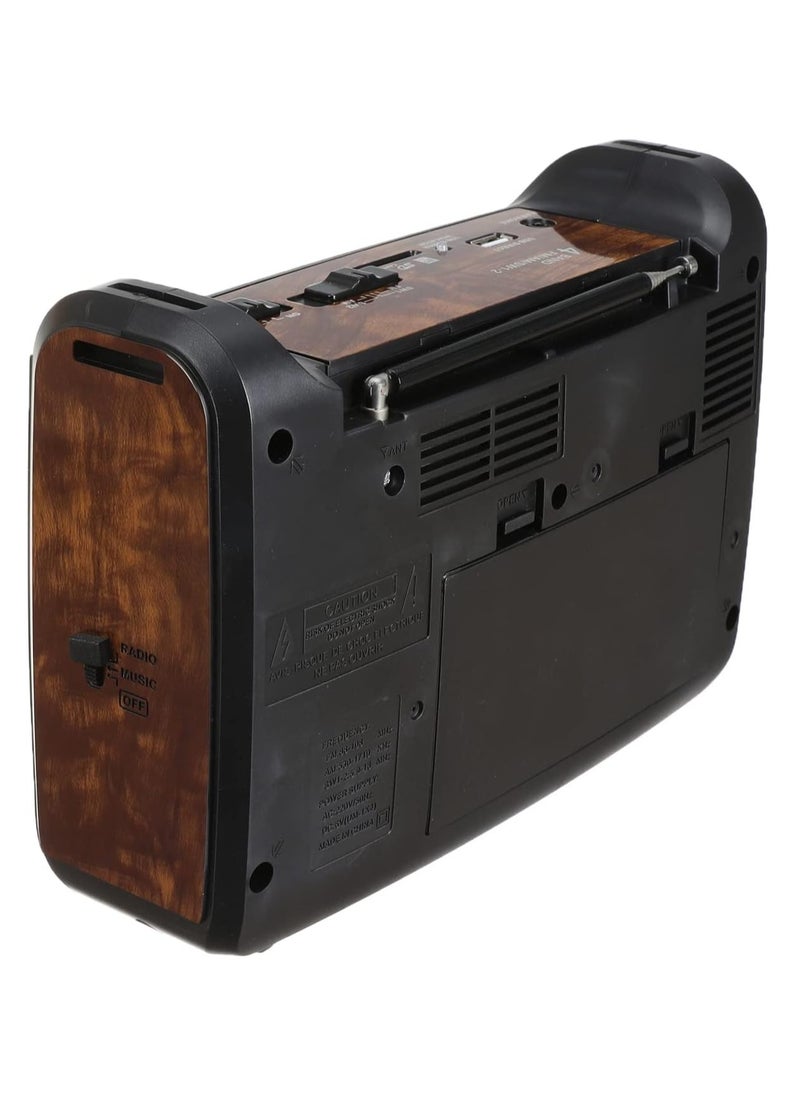 Golon - Rx-333 portable radio reciever 4 band - wooden - Image 1