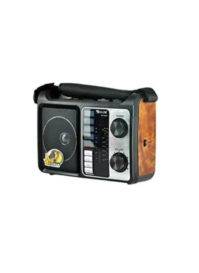 Golon - Rx-333 portable radio reciever 4 band - wooden - Image 1