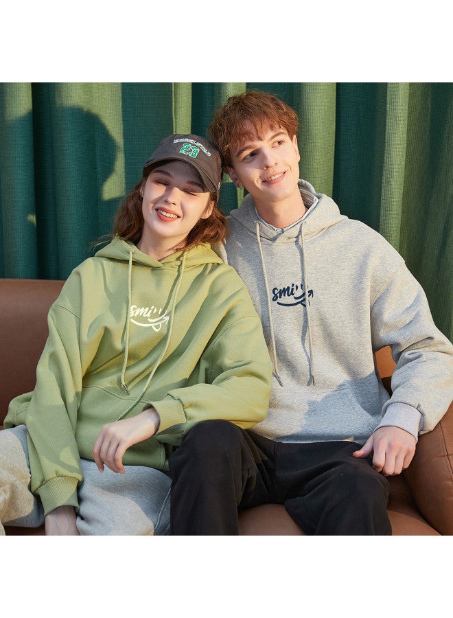 TonLion Spring/fall Couple Hoodies - Casual, Versatile, Youthful Matching Outfits With Smiley Letter Print In Multiple Colors - Image 5