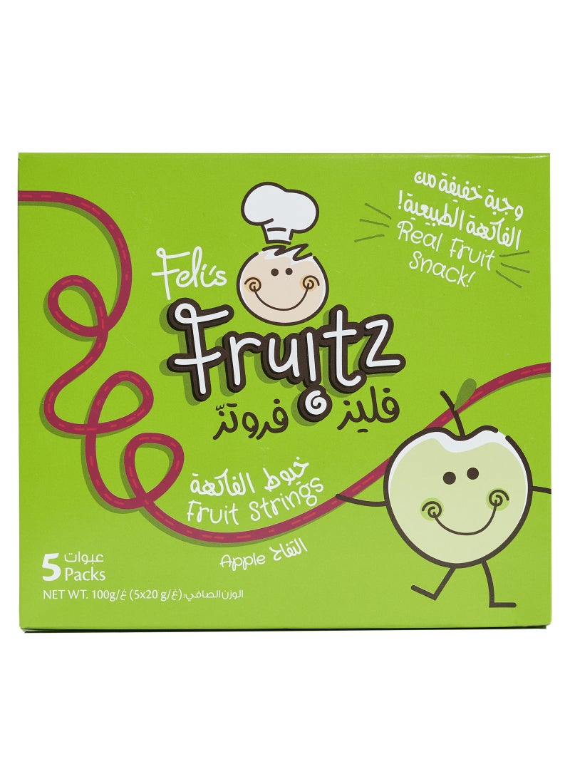 Feli's Fruitz Apple Fruit Strings 5 x 20g - Image 1