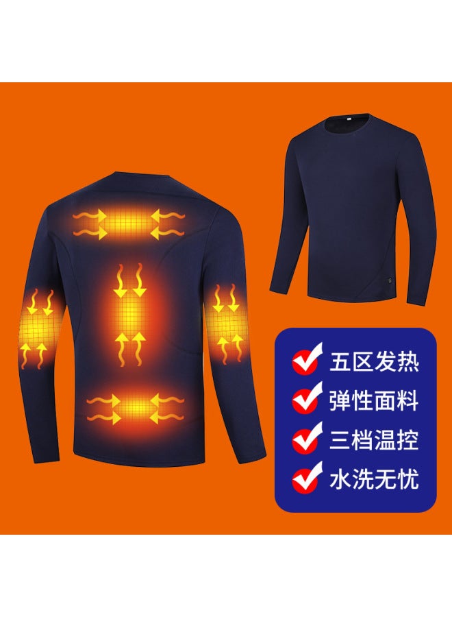 Usb Plug-in Smart Heating Intimates Set Full Body Electric Heating Thermal Clothing Cold-proof Knee Pads Thermal Pants Elastic