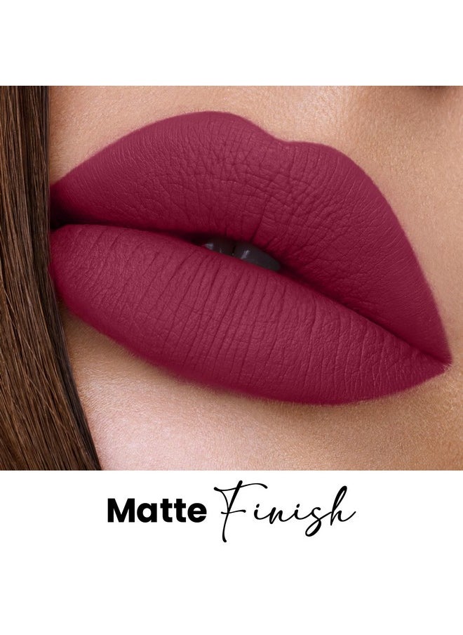 Seven Seas - Color It All Non Transfer Lip Crayon Lipstick With Sharpener | Matte Finish, Long Lasting Crayon Lipstick | Smudge Proof & Kiss Proof Crayon Lipstick For Women (Plum Kiss) - Image 1