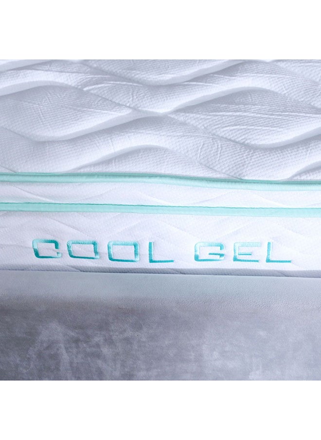 DANUBE HOME Cool Gel Memory Foam Bonnell Spring Mattress Medium Firm Feel King Mattress Spine Balance For Pressure Relief 21.5 cm Thickness White Size L200xW180Cm  - Image 4