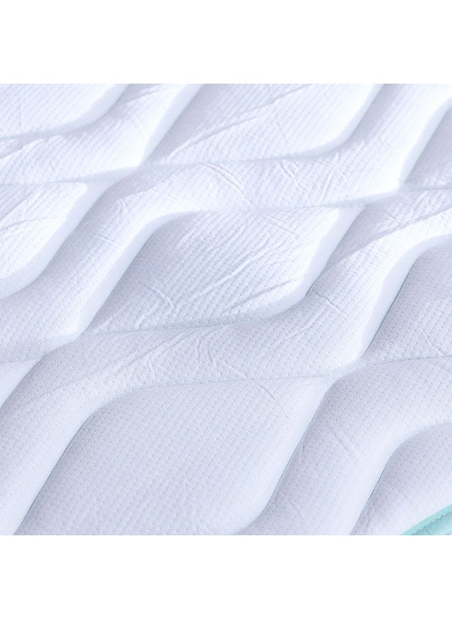 DANUBE HOME Cool Gel Memory Foam Bonnell Spring Mattress Medium Firm Feel King Mattress Spine Balance For Pressure Relief 21.5 cm Thickness White Size L200xW180Cm  - Image 3