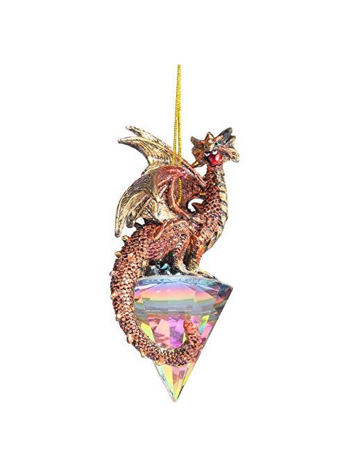 Design Toscano Diamond Dragon 2019 Gothic Holiday Ornament  - Image 5