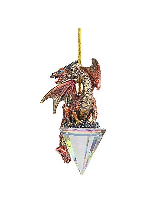 Design Toscano Diamond Dragon 2019 Gothic Holiday Ornament  - Image 3