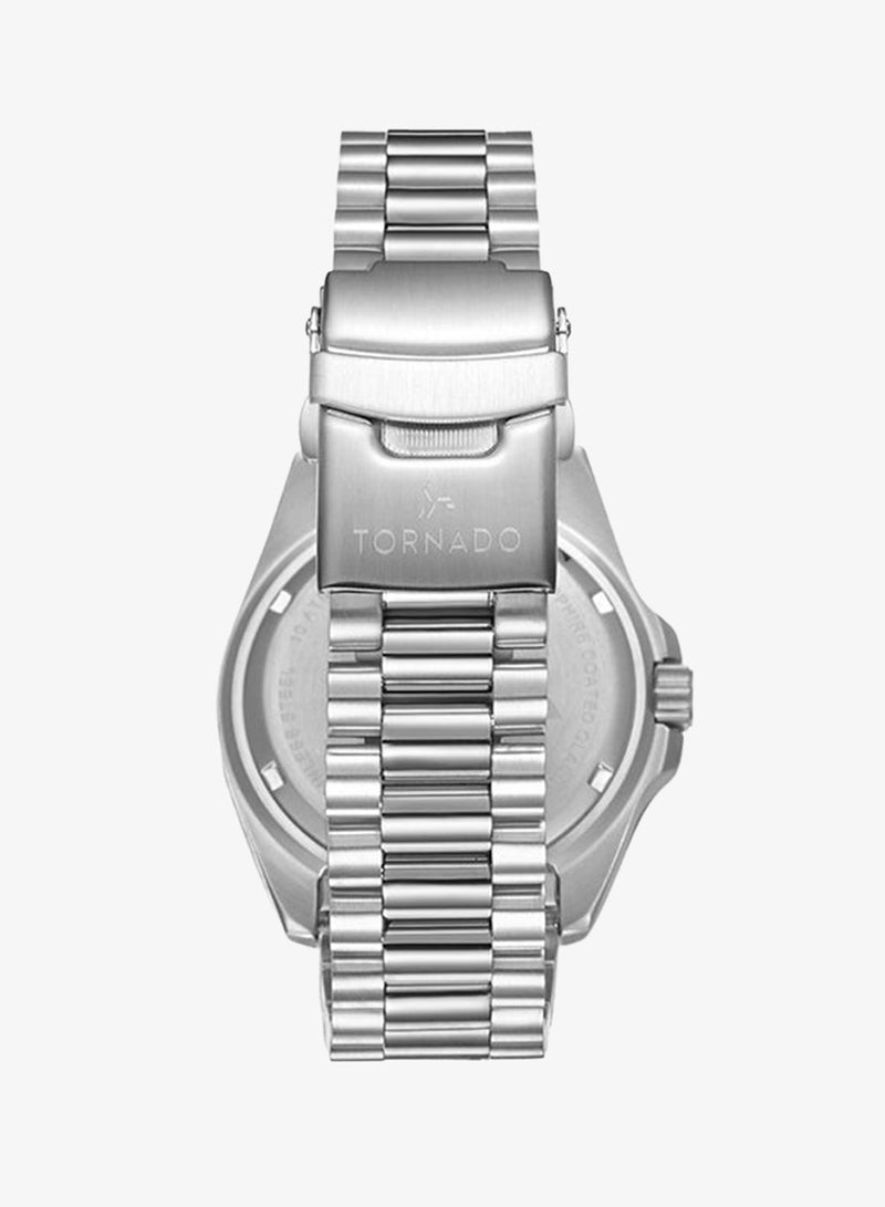 TORNADO Lumina Analog T22001-Sbshb Men'S Analog Display Watch & High Quality Solid Stainless Steel, Brushed And Polished Bracelet Strap Silver - Image 3