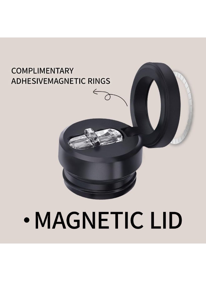 بلو فاير زجاجة حرارية 710 مل مع حامل هاتف MagSafe – فولاذ مقاوم للصدأ، دوران 360 درجة، خالية من BPA، عزل للمشروبات الساخنة والباردة، قاعدة مغناطيسية آمنة، تصميم سهل الحمل - Image 3