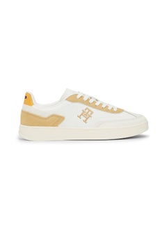 TOMMY HILFIGER Women's Heritage Court Sneakers Low Top - Leather, Beige  - Image 1