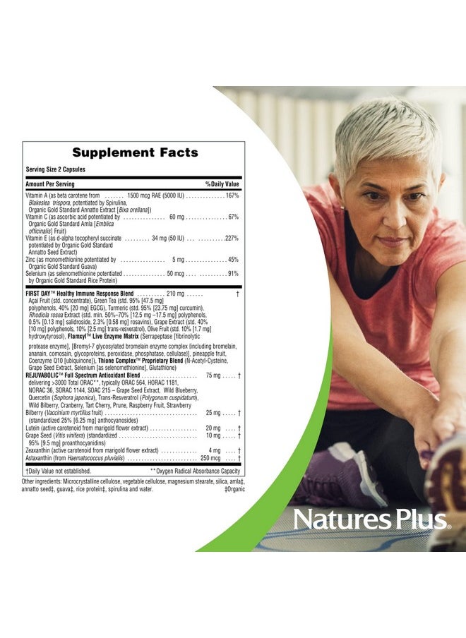 ناتشرز بلاس - Nature's Plus AgeLoss Eye Support - 60 كبسولة - مع اللوتين والأستازانتين والزياكسانثين - نباتي وخالي من الجلوتين - 30 وجبة - Image 1
