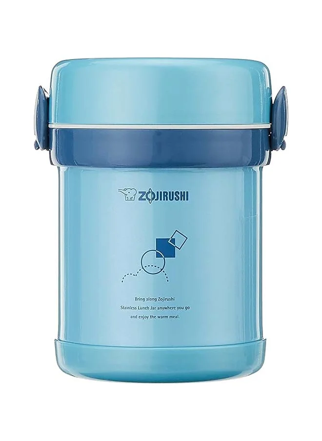 Zojirushi Stainless Steel Vacuum Lunch Jar 0.63L Aqua Blue