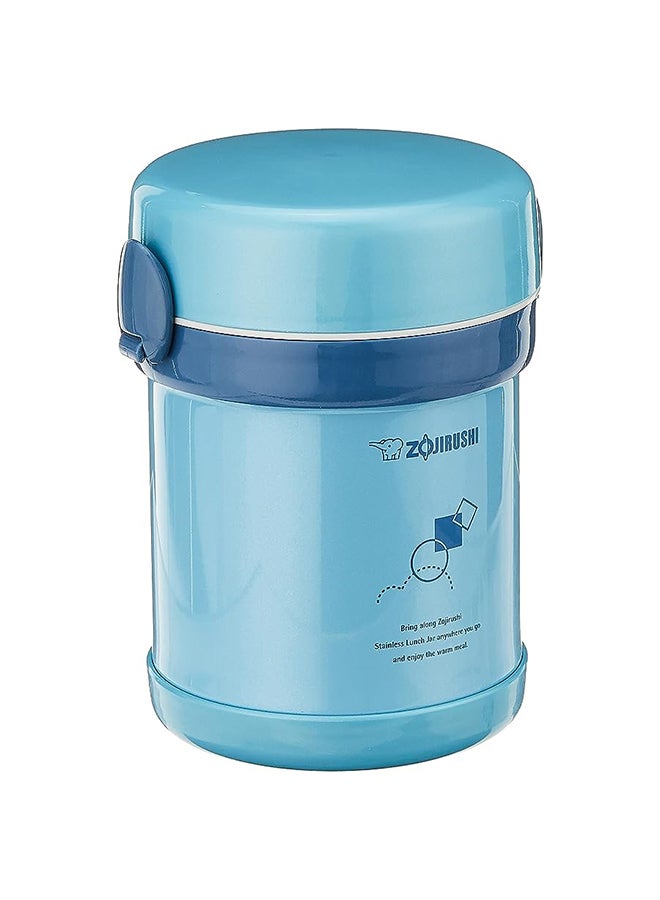 Zojirushi Stainless Steel Vacuum Lunch Jar 0.63L Aqua Blue  - Image 3