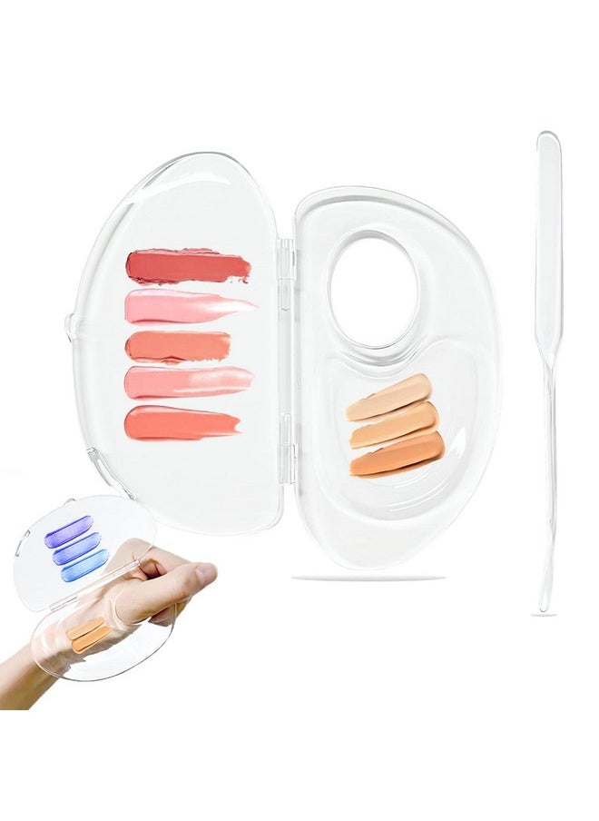 Makeup Mixing Palette Acrylic Cosmetic Palette And Spatula Upgraded Foundation Palette Foundation Mixing Tray For Makeup Artist And Beginner - pzsku/ZA58C325EDD64216A1408Z/45/_/1694503021/a05727a9-3950-465e-b566-c65f6c998b9e