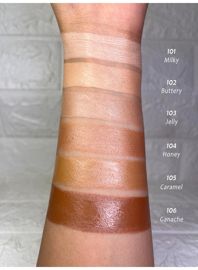 JUST GOLD JustGold Glass Glow Skin Filter, Ultra Luminous Finish, Enriched with Vitamin E (Caramel, 30 ML) - Image 3