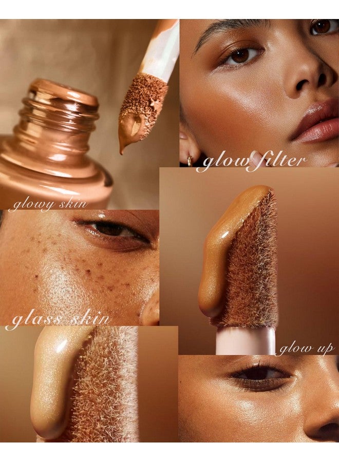 JUST GOLD JustGold Glass Glow Skin Filter, Ultra Luminous Finish, Enriched with Vitamin E (Caramel, 30 ML) - Image 4