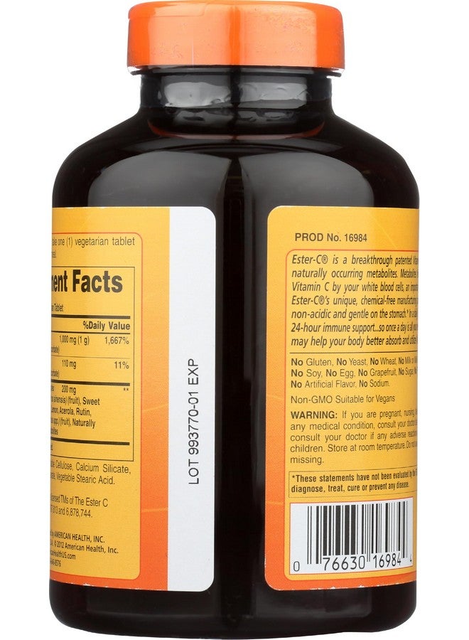 American Health AMERICAN HEALTH Ester-C 1000 MG w Citrus Bioflavonoid, 180 CT  - Image 2