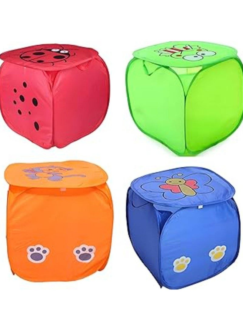 Multifunctional Foldable Organizer Basket for Toys and Laundry - Blue - Image 4