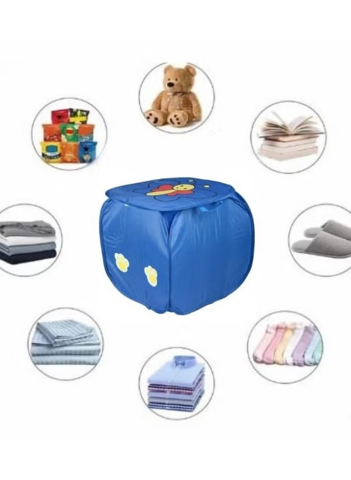 Multifunctional Foldable Organizer Basket for Toys and Laundry - Blue - Image 3