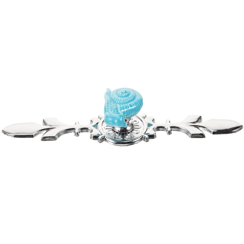 Snail Shape Blue Alloy Cabinet Handle Pull For Kitchen Dresser Wardrobe - Image 2