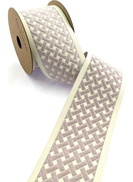 Fantastic Wicker Patterned Woven Wide Curtain Border / Accessory (7 Cm. Width - 3.5 Mt. Length)  - Image 1