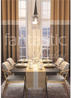 Fantastic Wicker Patterned Woven Wide Curtain Border / Accessory (7 Cm. Width - 3.5 Mt. Length)  - Image 2