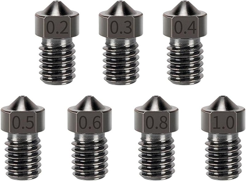 5 قطع 0.4 مم فوهة طابعة ثلاثية الأبعاد من الفولاد المقسى لـ Ender 3 Prusa I3 MK3 Hotend Extruder - Image 1