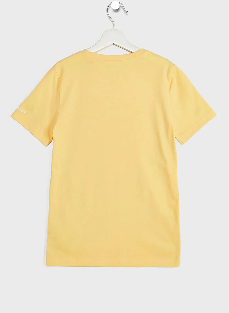 CONVERSE Youth Logo Dissected Color T-Shirt