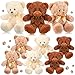 Civaner 9 Packs 8 Inch Bear Stuffed Animals Bulk Plush Bears Doll Toys for Baby Shower Graduation Birthday Wedding Christmas Decorations Party Favor GiftBright Color - Image 2