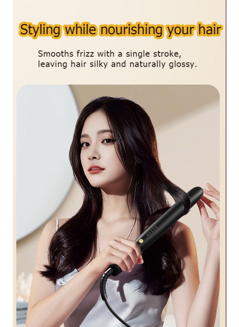 صن سباير مكواة فرد الشعر السيراميكية، مكواة فرد الشعر وتجعيده 2 في 1، تسخن في 30 ثانية، ثبات طويل الأمد دون تشابك، مزودة بخاصية الإيقاف التلقائي الذكي. مكواة فرد الشعر السيراميكية عالية الحرارة مزودة بتقنية أيونية و 5 إعدادات لدرجة الحرارة. - Image 2