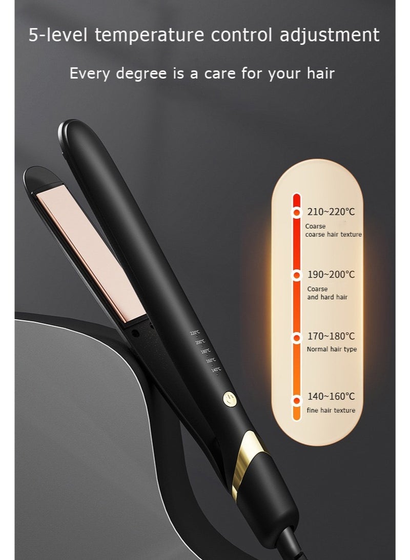 صن سباير مكواة فرد الشعر السيراميكية، مكواة فرد الشعر وتجعيده 2 في 1، تسخن في 30 ثانية، ثبات طويل الأمد دون تشابك، مزودة بخاصية الإيقاف التلقائي الذكي. مكواة فرد الشعر السيراميكية عالية الحرارة مزودة بتقنية أيونية و 5 إعدادات لدرجة الحرارة. - Image 5