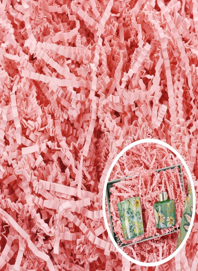 WUINOID Easter Pink Crinkle Cut Paper Shred Filler for Gift Baskets Box Bags 1/2 LB, Shredded Paper Grass for Bridesmaid Engagement Wedding Valentine's Day Mother's Day Easter Christmas Holiday Packag