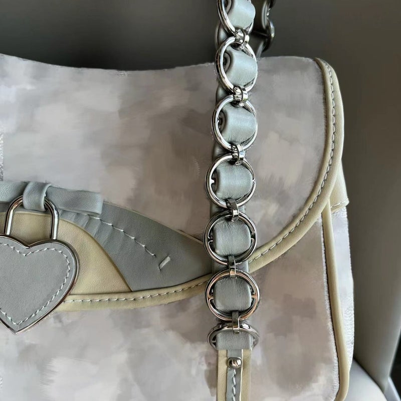 High-Quality Retro Love Lock Second-Hand Bag, Fashionable Millennium Bag, Armpit Bag, Shoulder Portable Chain Bag, Women'S Bag - Image 5