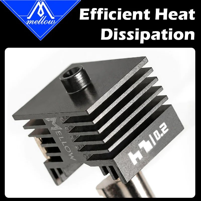 MELLOW Nano Non Stick Coated Hotend for P2S X2D A1 and A1 Mini 3D Printers Standard and High Flow - Image 5