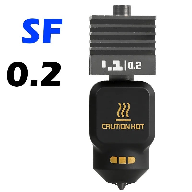 MELLOW Nano Non Stick Coated Hotend for P2S X2D A1 and A1 Mini 3D Printers Standard and High Flow - Image 1