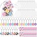 Ferreve 74 Pcs Candy Party Favors Set Sweet Lollipops Keychains Charms Clear Organza Bags and Candy Tags Candy Theme Party Decorations for Lollipop Birthday Supplies - Image 4