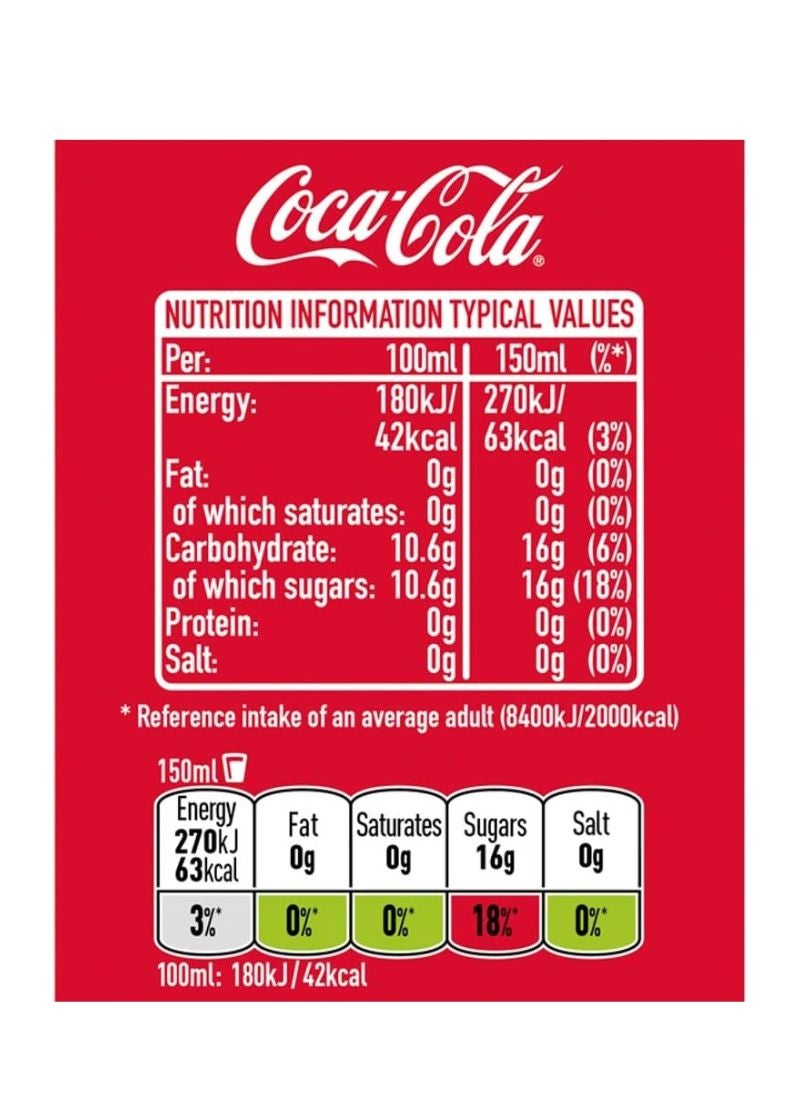 Coca-Cola Original Taste Carbonated Soft Drink Cans 12 x 150ml - Image 4