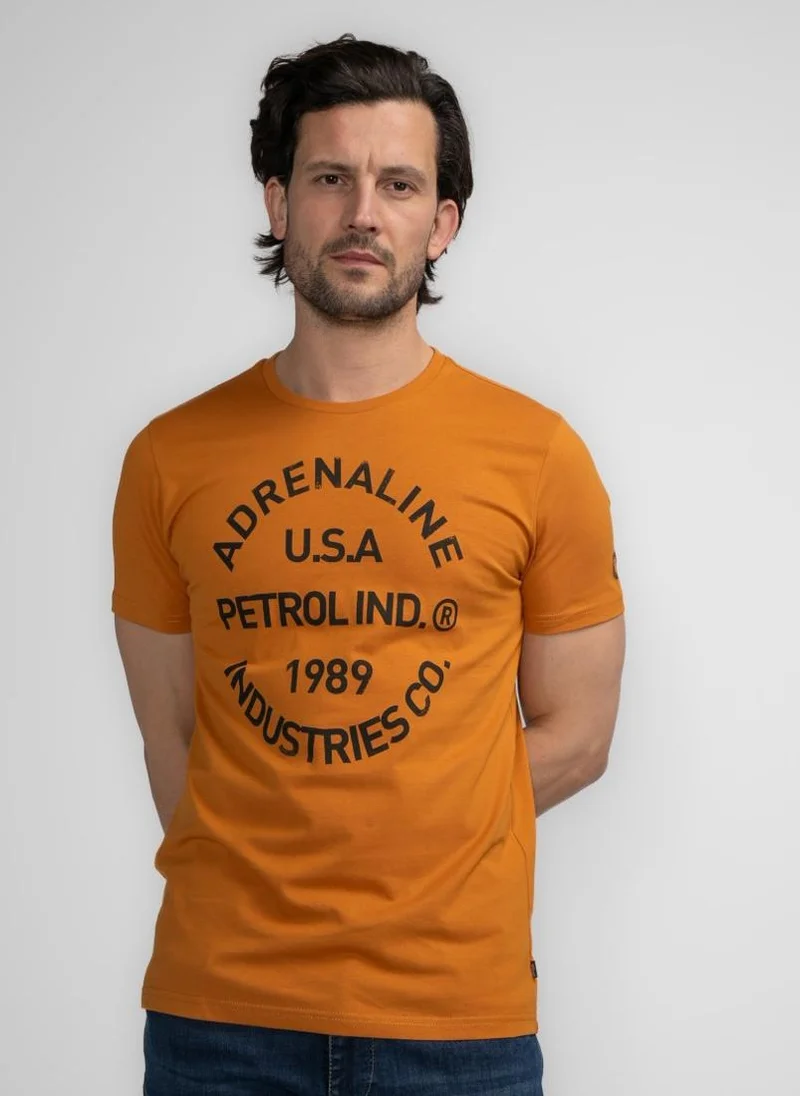 بترول اندستريز تيشيرت رجالي كلاسيك بطبعة