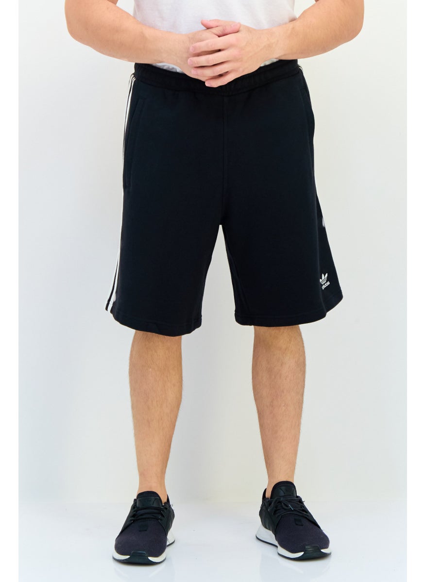 adidas Originals Men Sportswear Fit Embroidered Logo Outdoor Shorts, Black  - Image 1