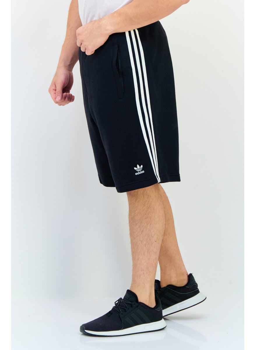 adidas Originals Men Sportswear Fit Embroidered Logo Outdoor Shorts, Black  - Image 2