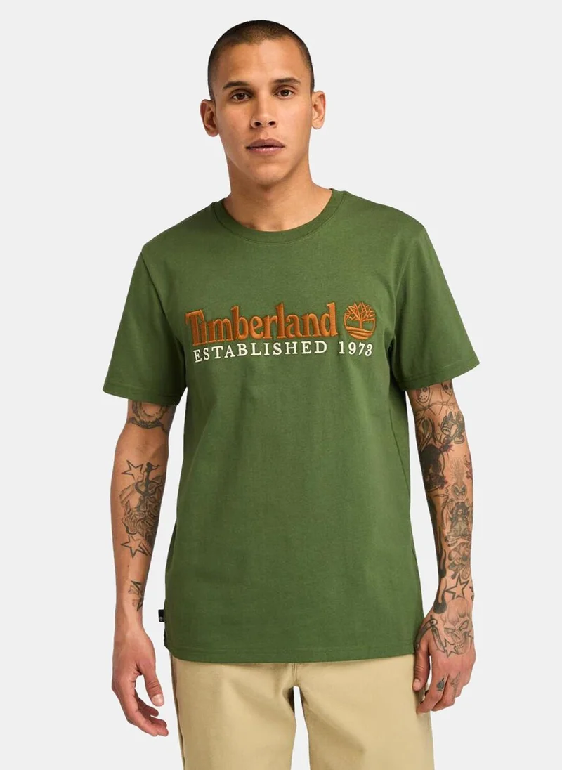 تمبرلاند Men's Embroidered Established 1973 T-Shirt