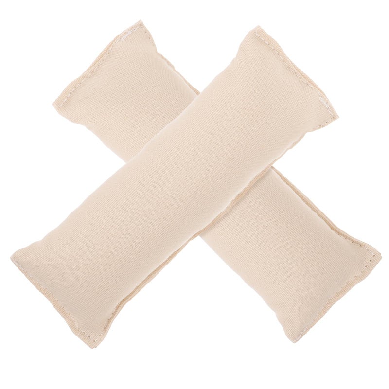 Cotton Non Slip Elbow Wrist Mat Pad 13x5cm Creamy White Keyboard Support Office Desk - Image 2