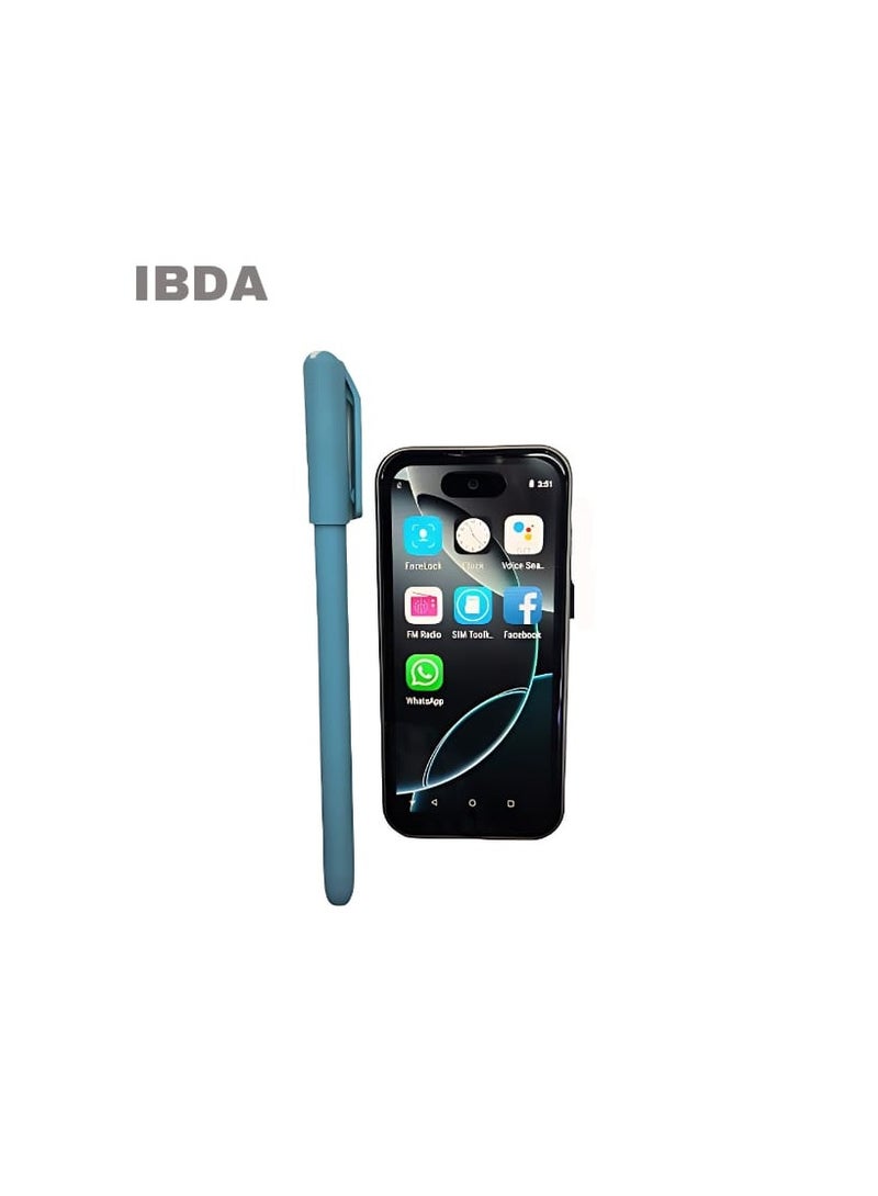 IBDA 17 pro max mini Small Mobile Phone, 4" AMOLED Display & Logo, 8 RAM / 512 ROM, Compact Finger Small Size Android Mobile, Dual SIM, Pocket Smartphone, 4G Network Cell Phone, High Quality Cameras - Image 2