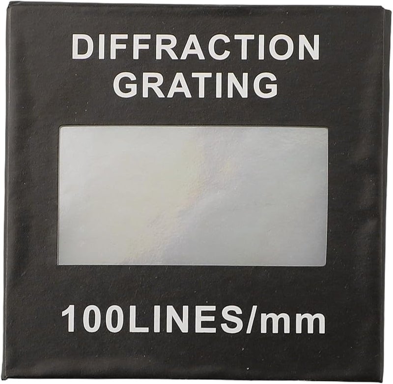 ورقة محزوز الحيود الإرسال الهولوغرافي 100 خط 50X50 مم لمقياس الطيف الضوئي تجارب التدريس البصرية - Image 5