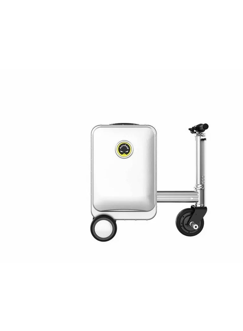 Airwheel Smart Electric Scooter Suitcase, 20 Inch, Silver, SE3S - Image 1