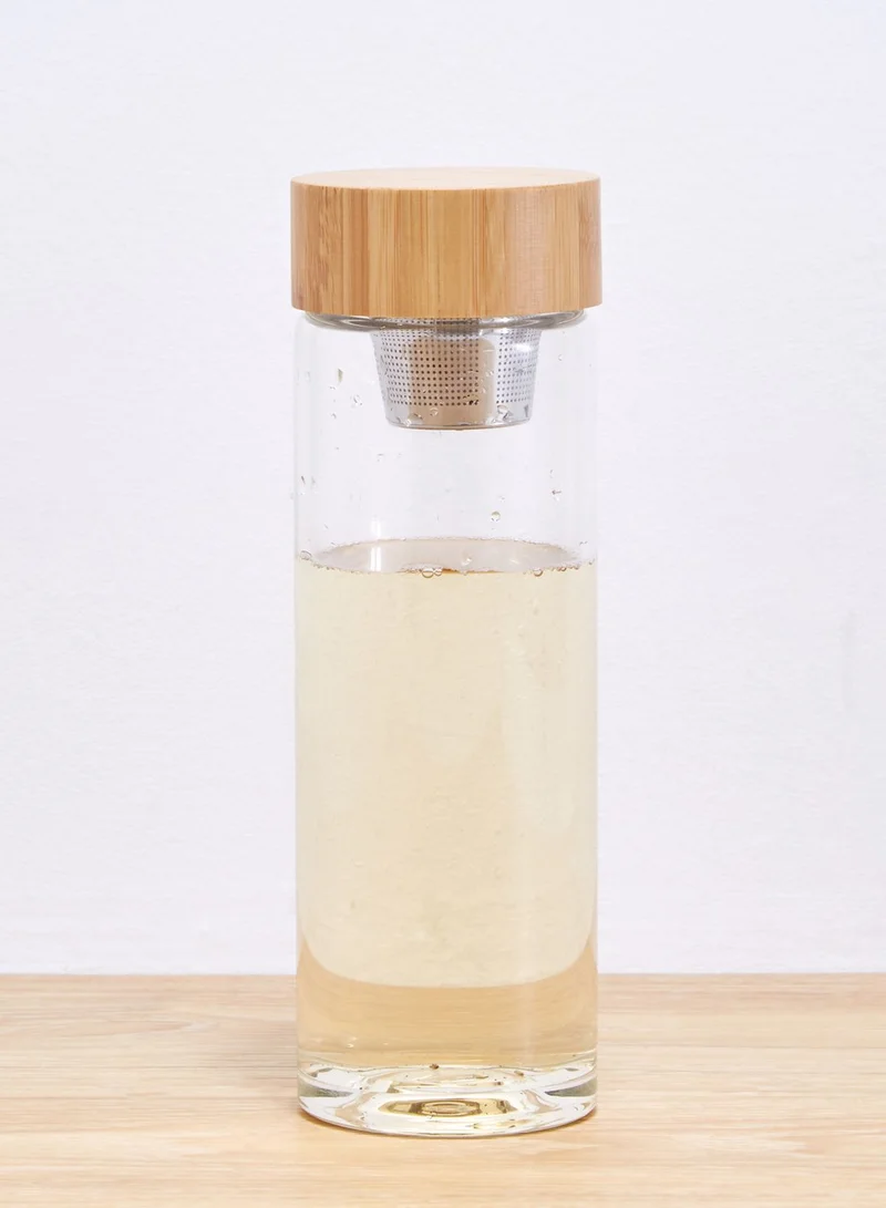 KIKKERLAND Zen Tea Infuser Glass Bottle