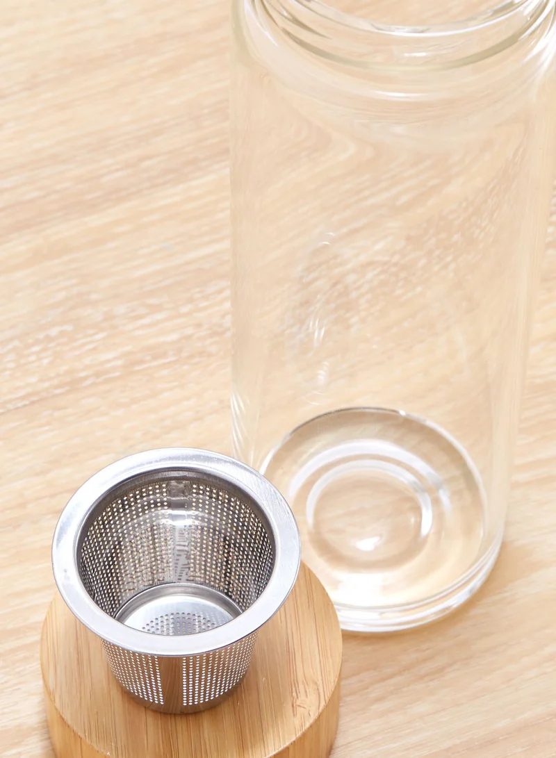KIKKERLAND Zen Tea Infuser Glass Bottle