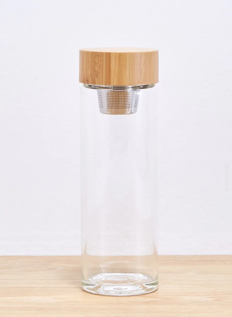 KIKKERLAND Zen Tea Infuser Glass Bottle