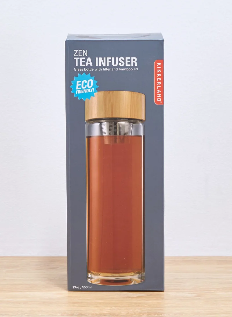 KIKKERLAND Zen Tea Infuser Glass Bottle